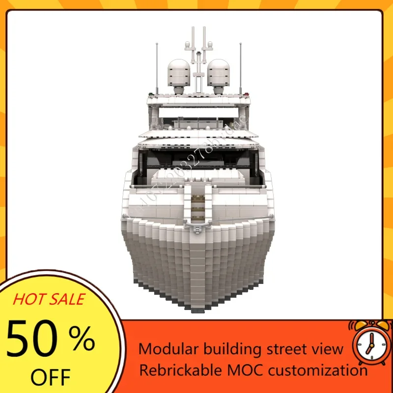 4657PCS Custom MOC Super Yacht - Model Kit Yacht review and price